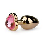 Roze hartvormig kristal