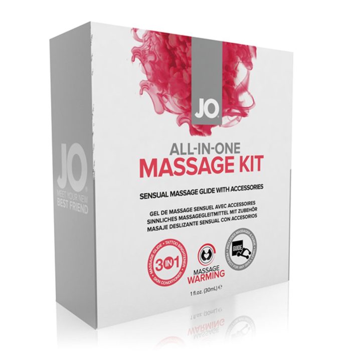 Complete massagekit met olie en massager