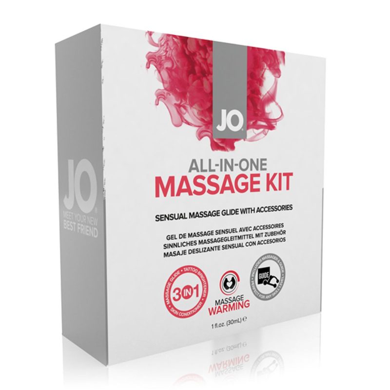 Complete massagekit met olie en massager