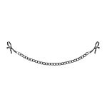 Met metalen ketting