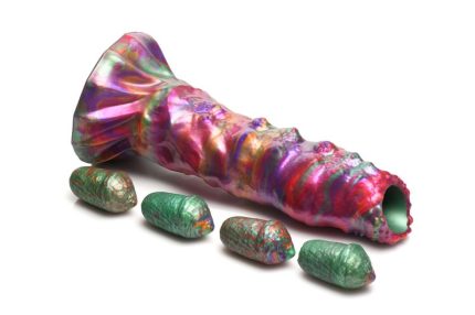 Ovipositor dildo met siliconen eieren