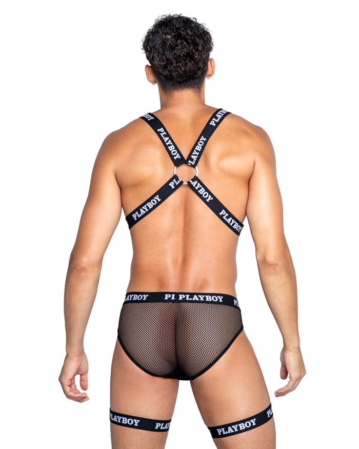 Iconisch Playboy-logo op riemen