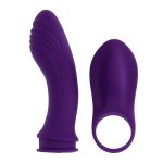 Gebogen en getextureerde schacht voor G-spot of P-spot stimulatie