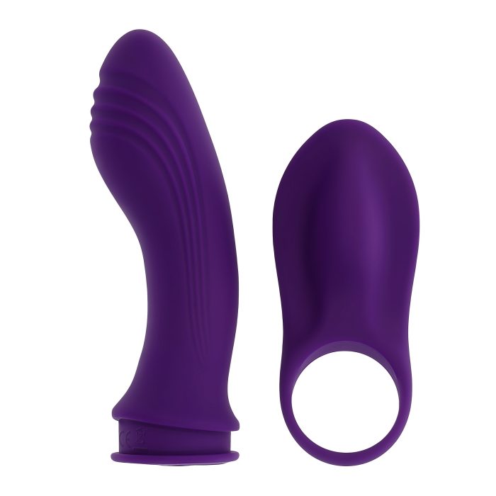 Gebogen en getextureerde schacht voor G-spot of P-spot stimulatie