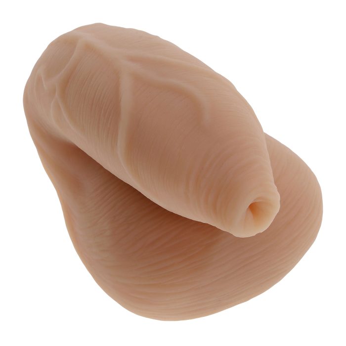 Natuurgetrouwe onbesneden penis en ballen