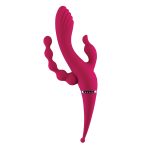 Krachtige vibrator voor vierdubbele stimulatie