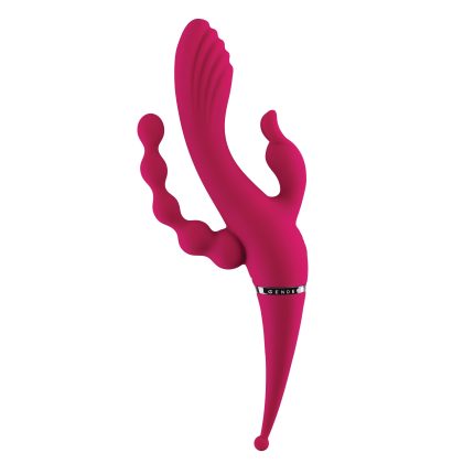 Krachtige vibrator voor vierdubbele stimulatie