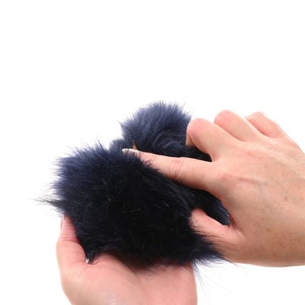 Koninklijk blauw faux bont