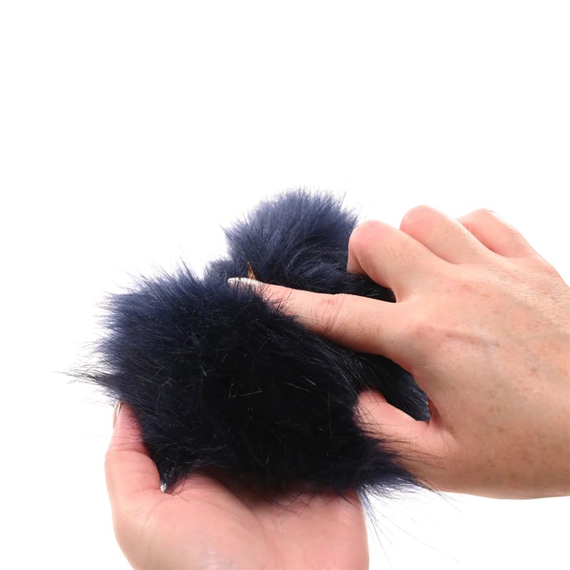 Koninklijk blauw faux bont