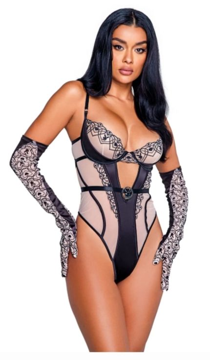 Hartvormig borduursel met Bunny-logo