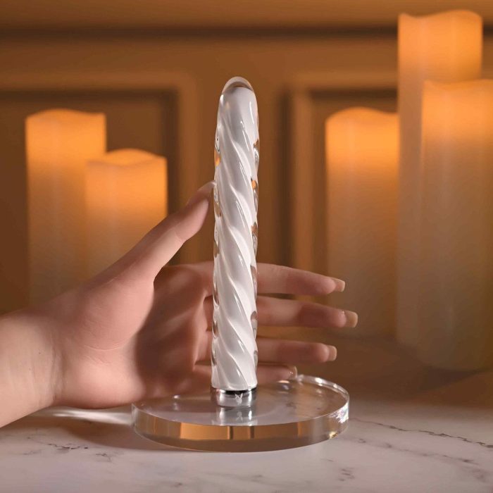 Glas met een glad en sensueel oppervlak