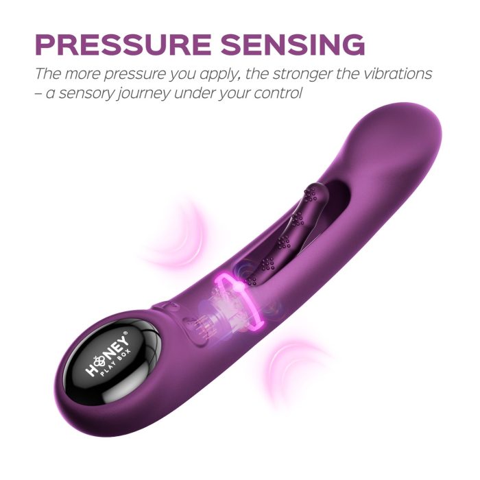 Ritmische "Kinky Finger"-massage met getextureerde tips.
