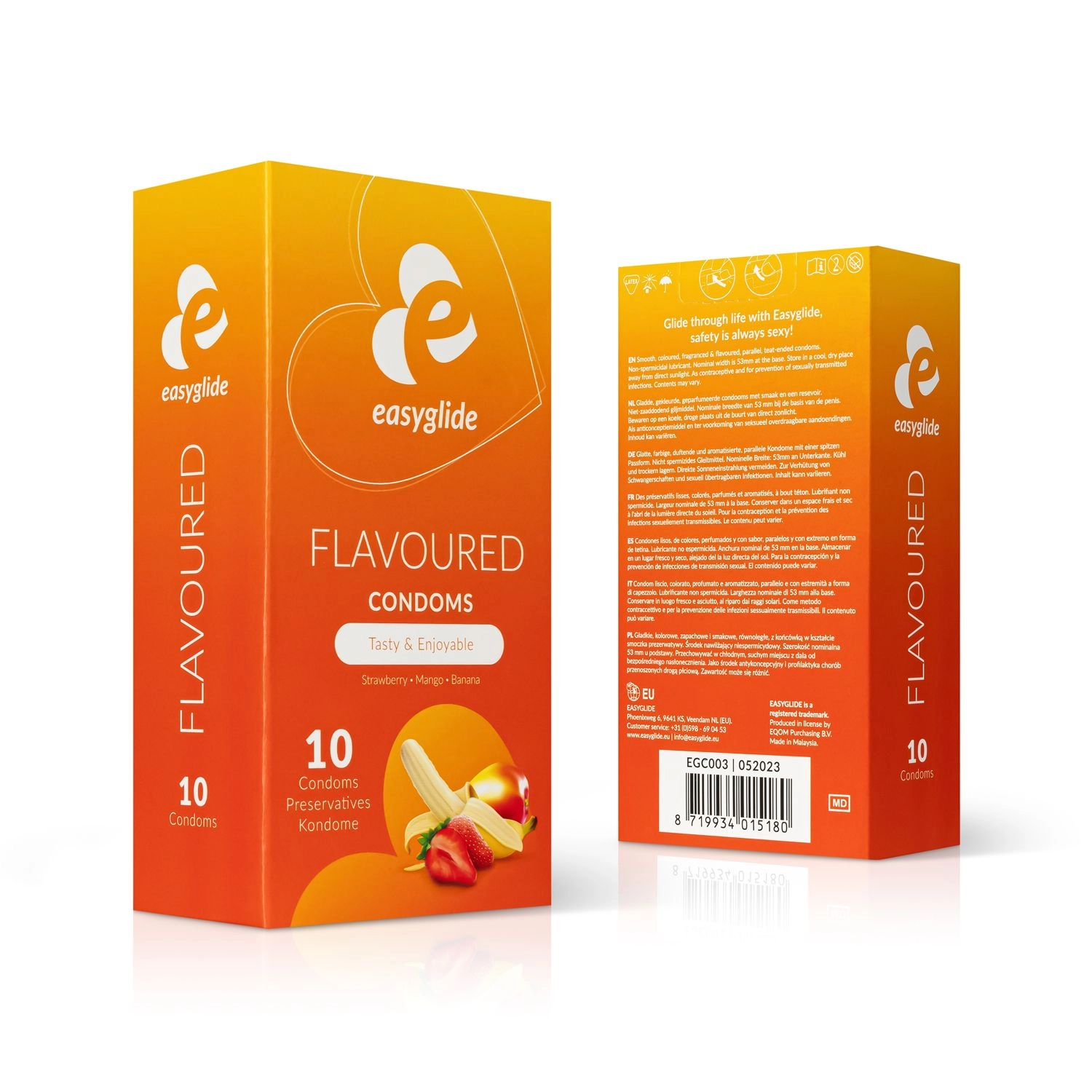 EasyGlide - Flavored Condoms - 10 pieces - Afbeelding 2