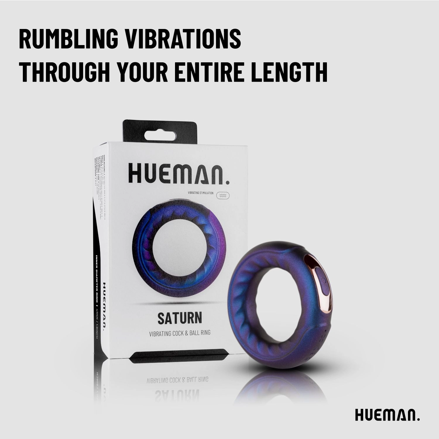 Hueman - Saturn Vibrating Cock/Ball Ring - Afbeelding 10