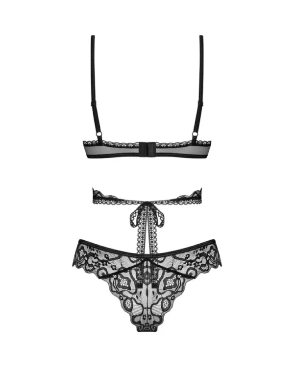 Obsessive - Blomentis Tweedelige Set - Zwart - Afbeelding 4
