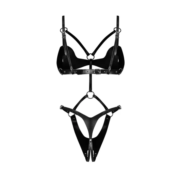 Obsessive - Dame Control Kruisloze Teddy - Zwart - Afbeelding 4