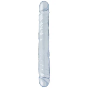 Doc Johnson - Crystal Jellies Dubbel Dildo - Lichblauw