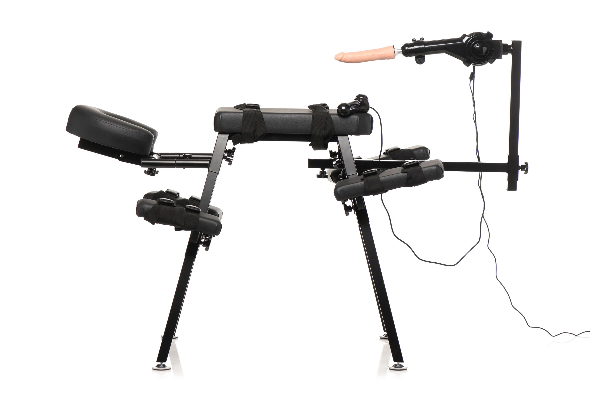 Master Series - XR Brands - Obedience Bench Met Seksmachine - Zwart - Afbeelding 2