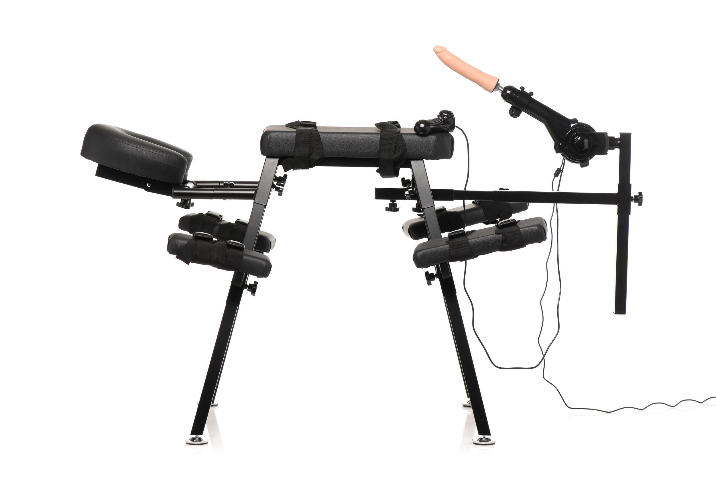 Master Series - XR Brands - Obedience Bench Met Seksmachine - Zwart - Afbeelding 8