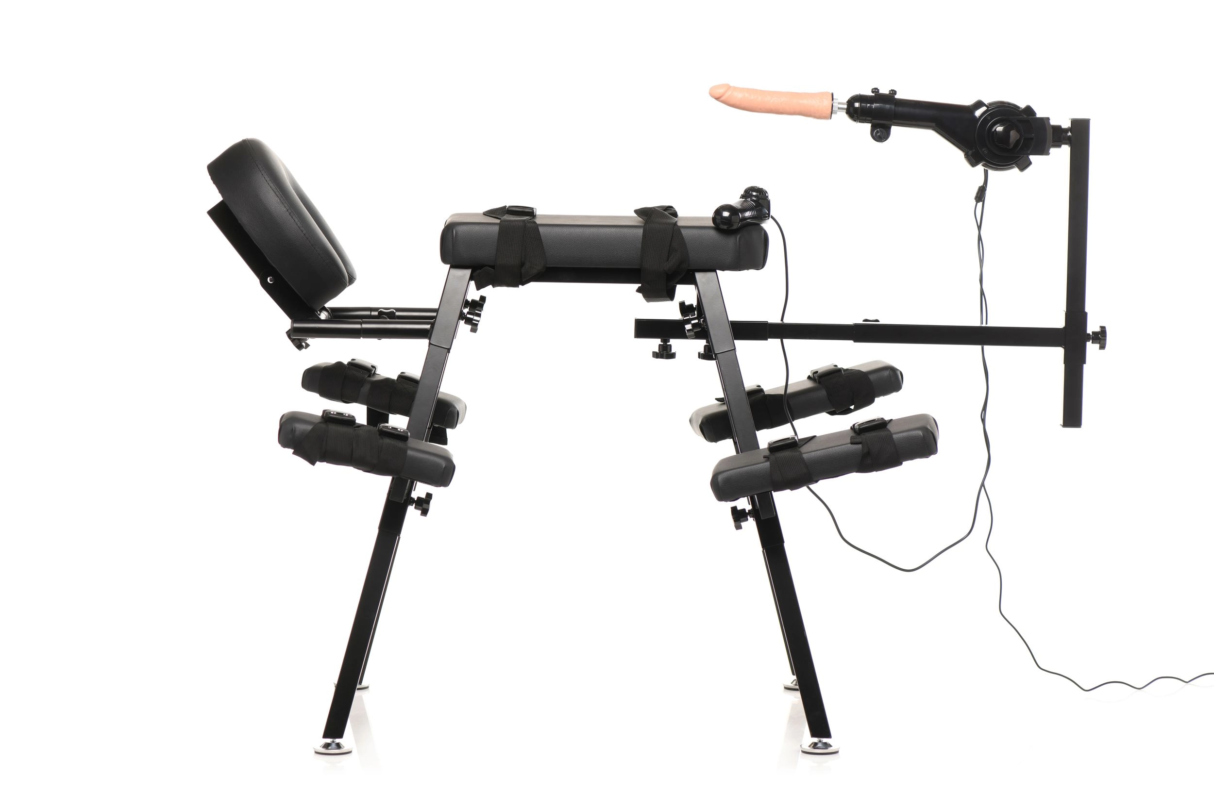 Master Series - XR Brands - Obedience Bench Met Seksmachine - Zwart - Afbeelding 7