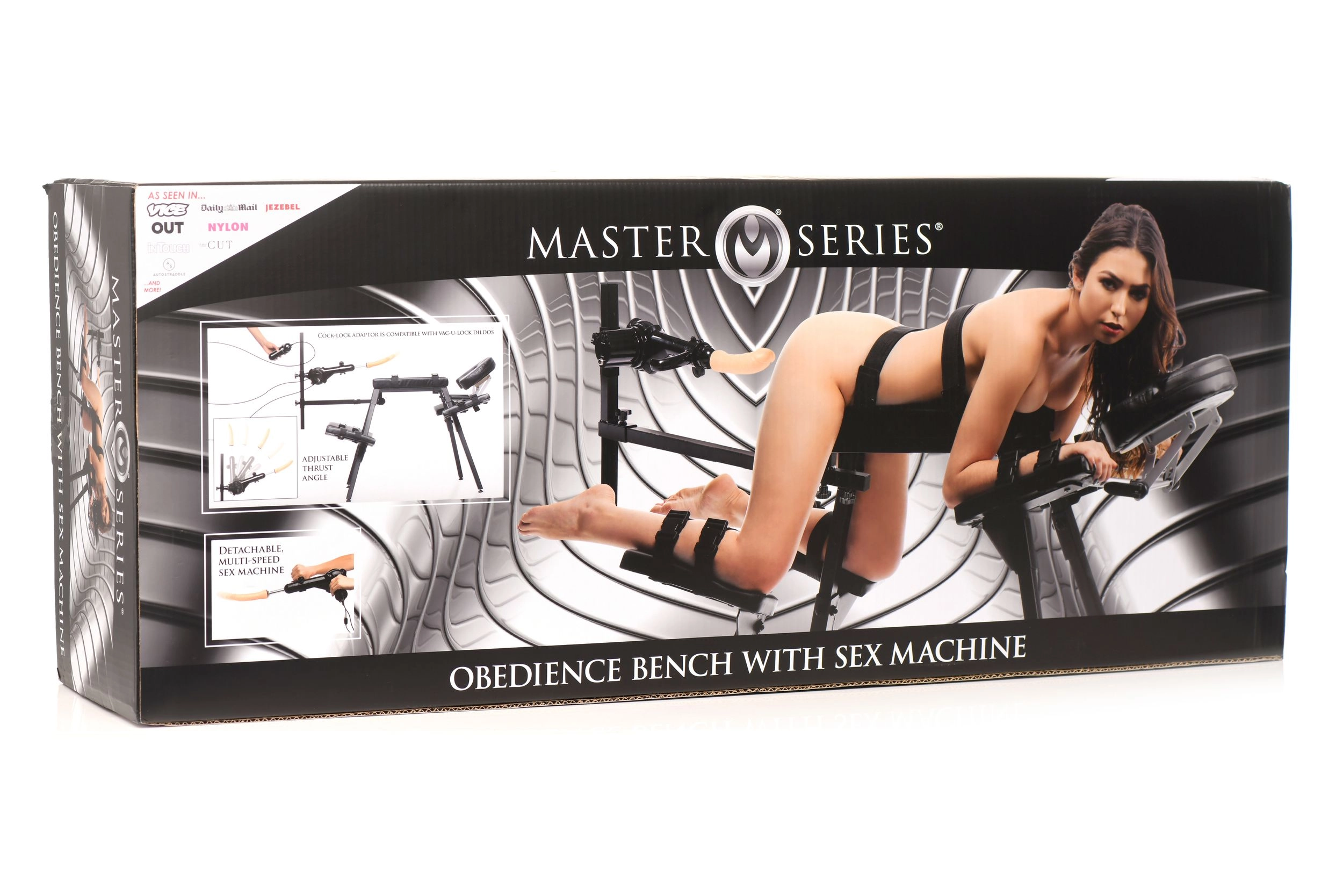Master Series - XR Brands - Obedience Bench Met Seksmachine - Zwart - Afbeelding 5