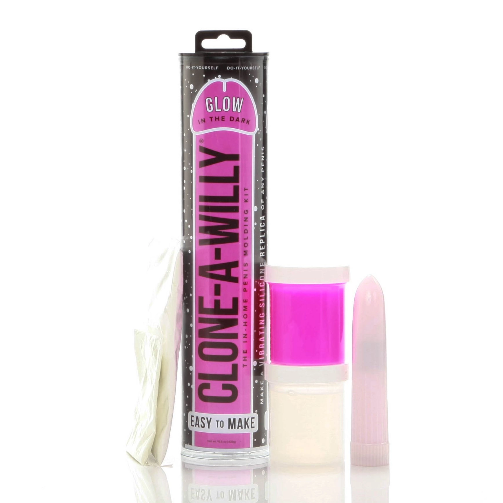 Clone-A-Willy Kit - Glow-in-the-Dark - Fel Roze - Afbeelding 2