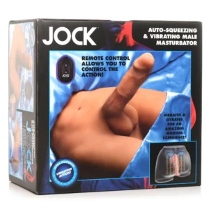 JOCK - Automatisch Knijpende & Vibrerende Masturbator - Medium
