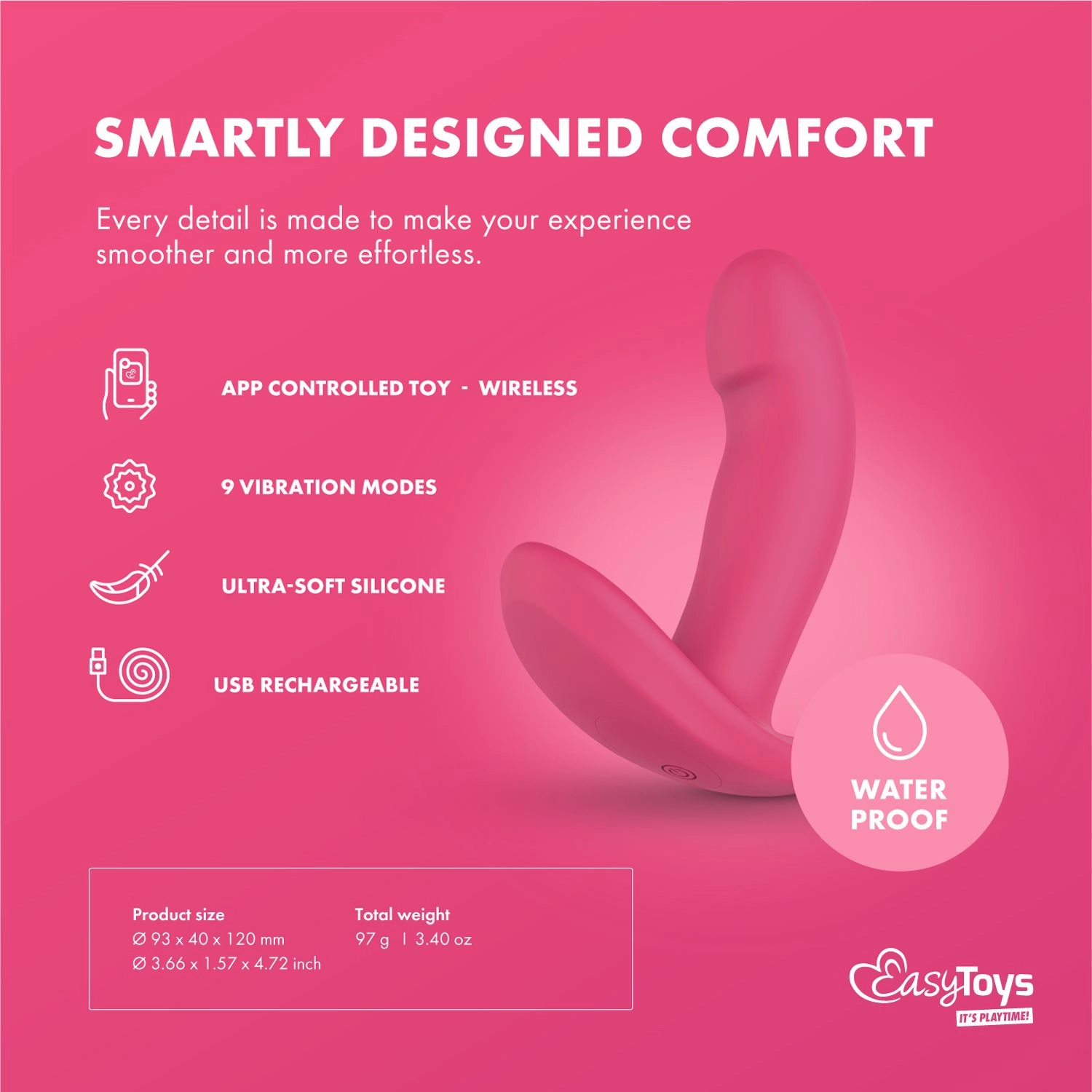 EasyConnect - Draagbare Vibrator Ivy app gestuurd - Afbeelding 8