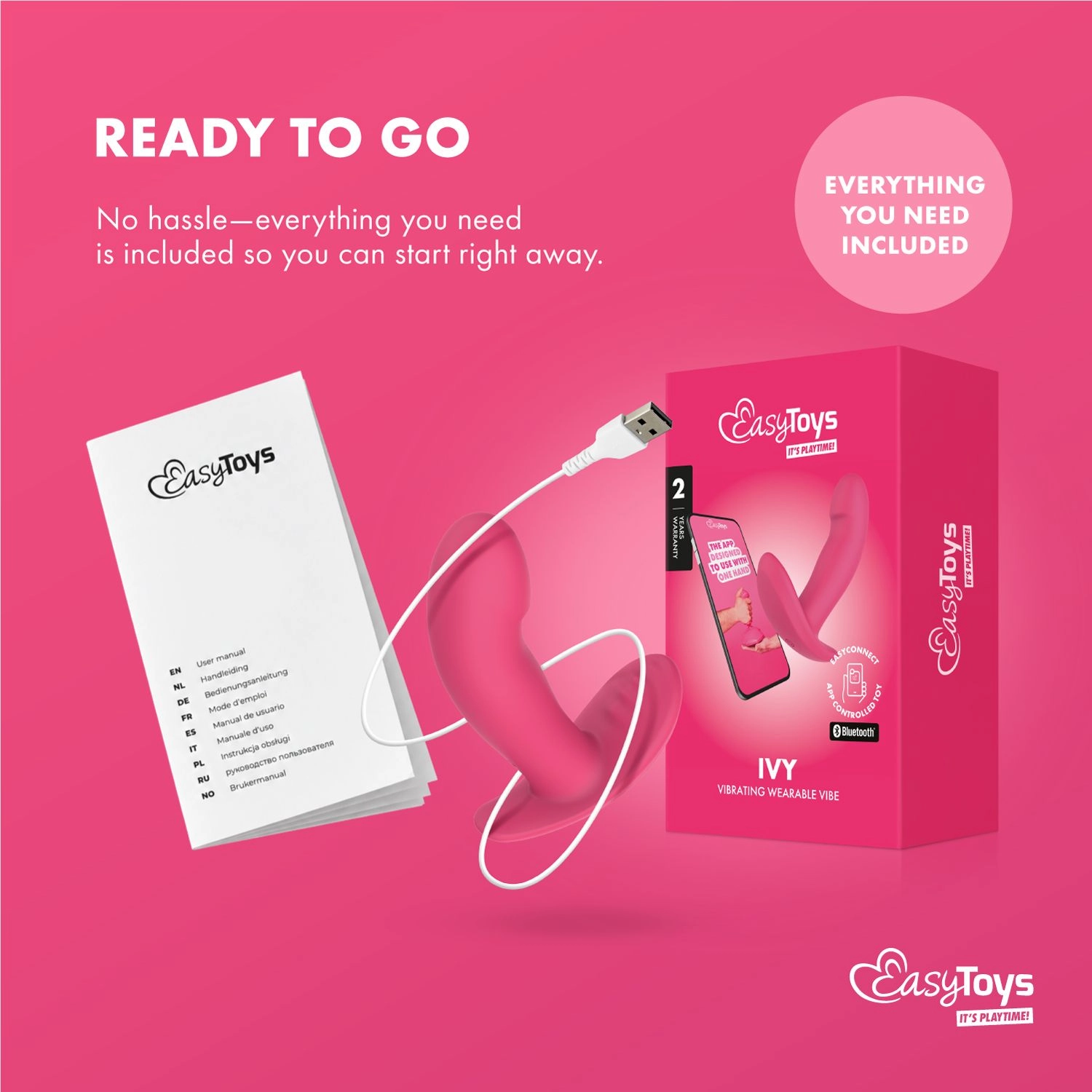 EasyConnect - Draagbare Vibrator Ivy app gestuurd - Afbeelding 9